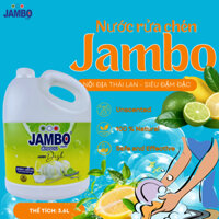 Nước Rửa Bát Jambo Hương Chanh Chính Hãng Thái Lan Can 3.6L