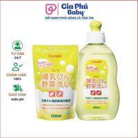 Nước Rửa bình combi ( chai 300ml - túi 250ml ) cho bé sơ sinh