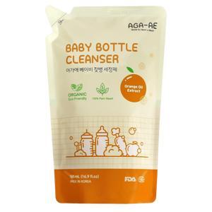 Nước rửa bình sữa AGA-AE hương cam_Túi 500ml