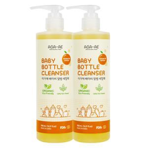 Nước rửa bình sữa AGA-AE hương cam – Chai 500ml