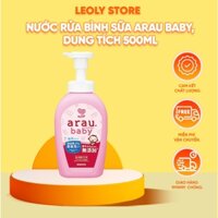 Nước Rửa Bình Sữa Arau Baby, Đánh Bay Vết Ố Vàng, Váng Sữa, Mùi Hôi Khó Chịu Trên Bình, Dung Tích  500ml