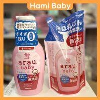 Nước Rửa Bình Sữa Arau Baby, dung dịch rửa bình sữa Nhật Bản Chai 500ML/Túi450ML Shop Hami baby