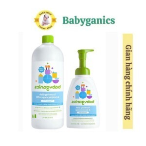 Nước rửa bình sữa Babyganics 473ml
