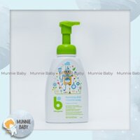 Nước rửa bình sữa Babyganics dạng bọt Chai có vòi dung tích 473ml