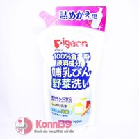 Nước Rửa Bình Sữa Cho Bé Pigeon Nhật Bản 700ml ( Dạng Túi) - Hàng Nội Địa Nhật, dùng vệ sinh bình sữa, núm ti hằng ngày