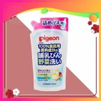 Nước Rửa Bình Sữa Cho Bé Pigeon Nhật Bản 700ml ( Dạng Túi) - Hàng Nội Địa Nhật, dùng vệ sinh bình sữa, núm ti hằng ngày