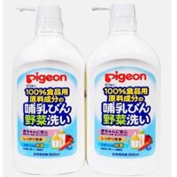 Nước Rửa Bình Sữa Cho Bé Pigeon Nhật Bản( Chai 800ml), dùng vệ sinh bình sữa, núm ti hằng ngày - Konni39 Hải Châu