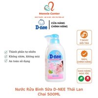 Nước rửa bình sữa D-NEE chai 500ml, nước rửa bình sữa từ thiên nhiên an toàn cho bé - Monnie center