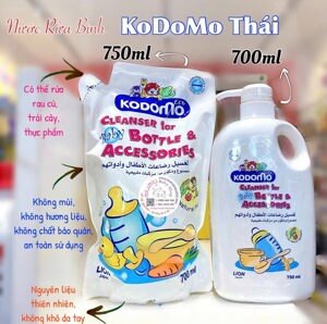 Nước rửa bình sữa Kodomo - Dạng bình 750ml
