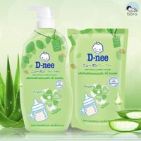 Nước Rửa Bình Sữa rau củ Dnee Organic dạng túi 550ml hàng Thái Lan chính hãng
