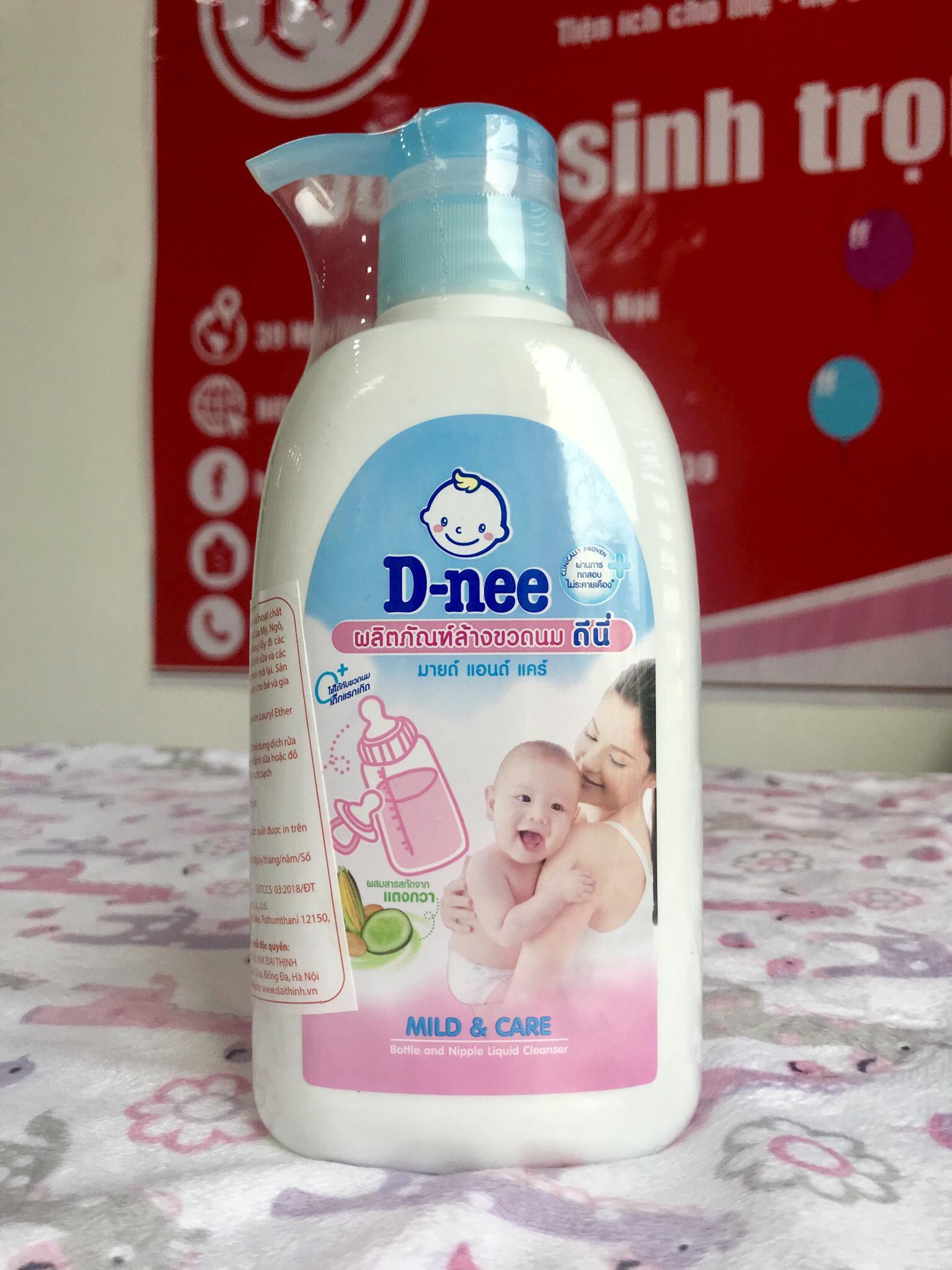 Nước rửa bình sữa và rau quả D-nee - 500ml