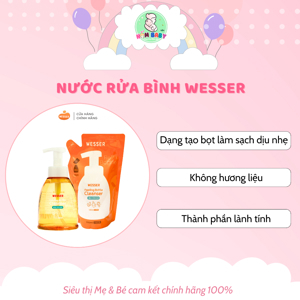 Nước rửa bình sữa và rau quả Wesser - Dạng chai 500ml