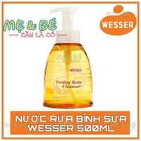 NƯỚC RỬA BÌNH SỮA WESSER 500ML DẠNG CHAI