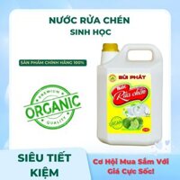 NƯỚC RỬA CHÉN 5L BÙI PHÁT SIÊU SẠCH HƯƠNG THƠM TỰ NHIÊN VỚI TINH DẦU HƯƠNG CHANH