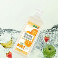 Nước rửa chén bảo vệ tay, kháng khuẩn và loại bỏ cặn thuốc trừ sâu dùng trong gia đình | Chai 1.28KG-BOMME