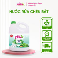 Nước Rửa Chén Bát Ailla Can 3.6KG Đánh Bay Dầu Mỡ Mềm Dịu Da Tay Nhiều Bọt Không Lưu Mùi Trên Bát Đĩa