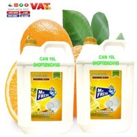 Nước rửa chén bát  đậm đặc an toàn Mr Fresh 20L Hương Cam ( Giao 2 can 10 L)