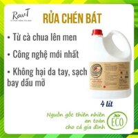 Nước rửa chén bát đĩa từ cà chua lên men Cô cà chua 4 lít, Nguồn gốc hữu cơ thiên nhiên an toàn cho gia đình