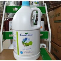 Nước rửa chén bát hữu cơ Layer Clean hương quả Hồng can 5L, chiết xuất từ thảo mộc