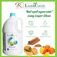 Nước rửa chén bát hữu cơ LayerClean 5 lít - Hương Quế, Hương quýt, Hương quả hồng