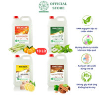 Nước Rửa Chén Bát Hữu Cơ Mas.Clean An Toàn Cho Da Tay, Dầu Rửa Chén Bát - Can 10 Lít Siêu Tiết Kiệm
