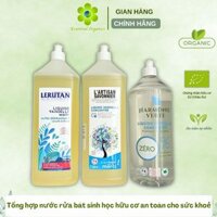 Nước rửa chén bát sinh học oải hương/hương chanh/bạc hà, nước rửa sinh học nhập khẩu Pháp an toàn cho sức khoẻ