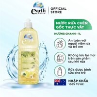 Nước Rửa Chén EARTH CHOICE An Toàn Với Cả Đồ Dùng Ăn Uống Của Bé, Không Khô Da Tay Chiết Xuất Chanh Dung Tích 1L