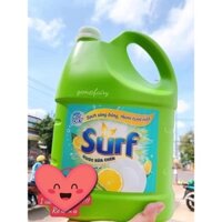 [Nước rửa chén giá sỉ]Nước Rửa Chén SURF Hương Chanh Sả Can 4kg