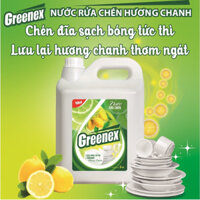 Nước rửa chén GREENEX - Hương Chanh/nguyên chất can 5L