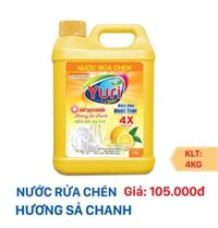 Nước rửa chén hương Sả Chanh - Gia 3-05