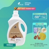Nước rửa chén hữu cơ Bồ hòn Ecocare - 100 thực vật, không hóa chất, tinh dầu khử mùi, chăm sóc da tay, tiết kiệm nước 30 - Chai 4000ml - Chanh gừng