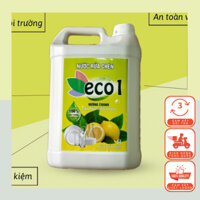 Nước Rửa Chén Hữu Cơ Eco1 5 Lít, Siêu Sạch, Thơm, Không Gây Hại Da Tay