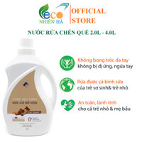 Nước rửa chén hữu cơ ECOCARE tinh dầu quế, nước rửa bát cho bé, an toàn da tay
