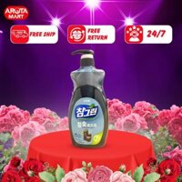 Nước rửa chén Lion tinh chất than hoạt tính CHARMGREEN Organic 1 L nước rửa chén số 1 Hàn Quốc