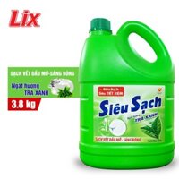 Nước Rửa Chén LIX 3.8KG Siêu Sạch Hương Trà Xanh - NS380
