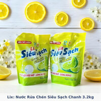 NƯỚC RỬA CHÉN LIX SIÊU SẠCH TÚI 3k2
