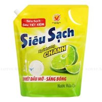 Nước Rửa Chén Lix Siêu Sạch Hương Chanh Túi 3.5kg