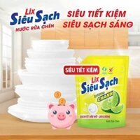 Nước rửa chén Lix siêu sạch túi 3.2kg