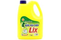 Nước rửa chén Lix Vitamin E hương Chanh can 1,5kg