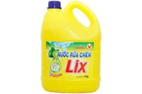 Nước rửa chén Lix Vitamin E hương Chanh can 4kg