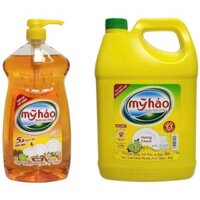 Nước rửa chén MỸ HẢO 1.5kg, 3.6kg - Tinh dầu chanh gừng, không hại da tay