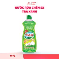 Nước Rửa Chén Mỹ Hảo 5X - Trà xanh - 390g
