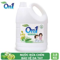 Nước rửa chén On1 hương kiwi và aloe vera can 3.8kg
