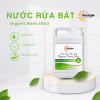 Nước Rửa Chén Organic SUNKISS Nước rửa bát an toàn cho da tay Organic Nano Silica 2 Lít