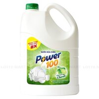 Nước Rửa Chén Power 100 Tinh Dầu Chanh Can 3.5kg