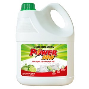 Nước rửa chén POWER100 hương chanh can 3.71 lít (3.8L)
