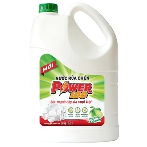 Nước rửa chén POWER100 hương chanh can 3.71 lít (3.8L)