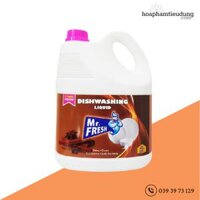 Nước rửa chén siêu đậm đặc an toàn Mr Fresh Korea 3,8L