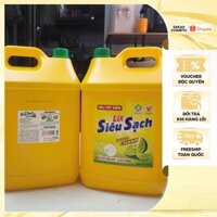 Nước rửa chén siêu sạch LIX hương chanh/ trà/ trà chanh sạch bóng dầu mỡ (Can 3.6kg & 9kg)