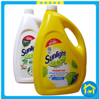 Nước rửa chén Sunlight chanh, Sunlight thiên nhiên can 3.6 kg